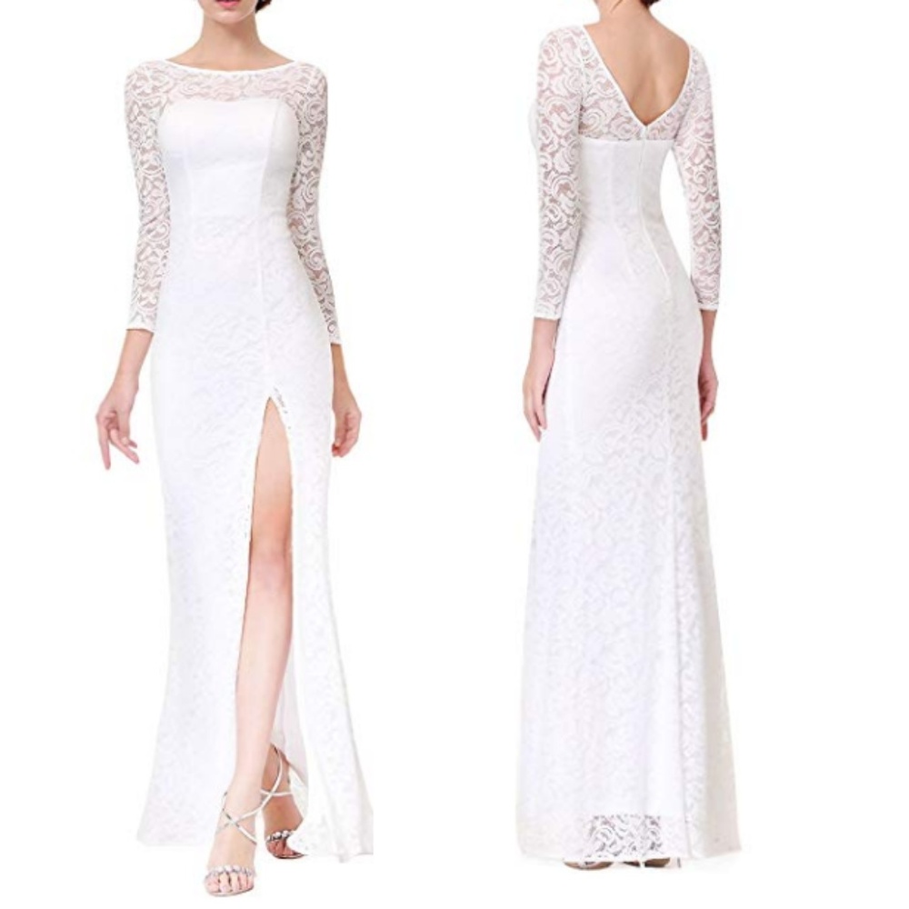 Ever Pretty Wedding Evening Dress Slit